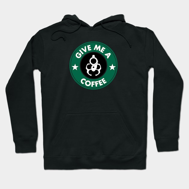 Give me a coffee Hoodie by MUF.Artist